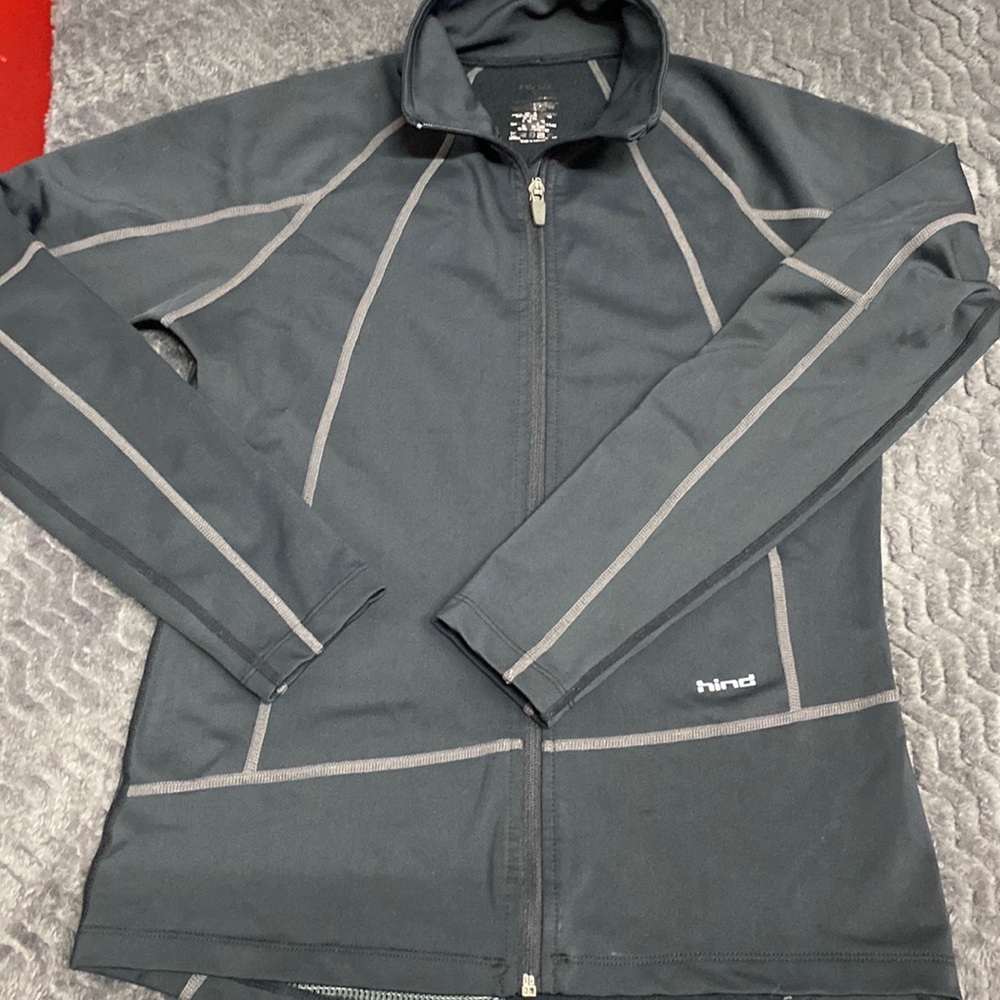 Men/woman Hind Size small Biking/running jacket  Black and gray